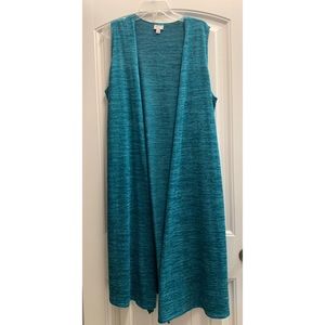 LuLaRoe Joy teal sweater material size L